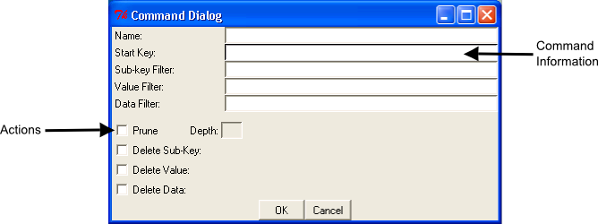 command dialog